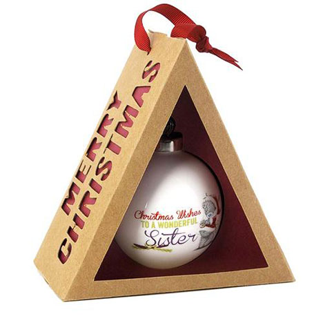 Sister Me to You Bear Christmas Bauble £5.00